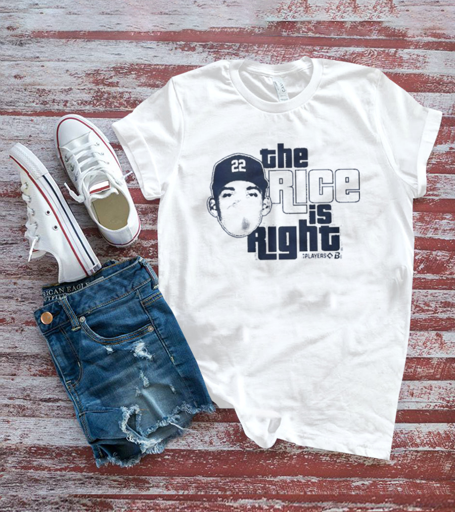 Ben Rice The Rice Is Right New York Yankees Player 22 T-Shirt