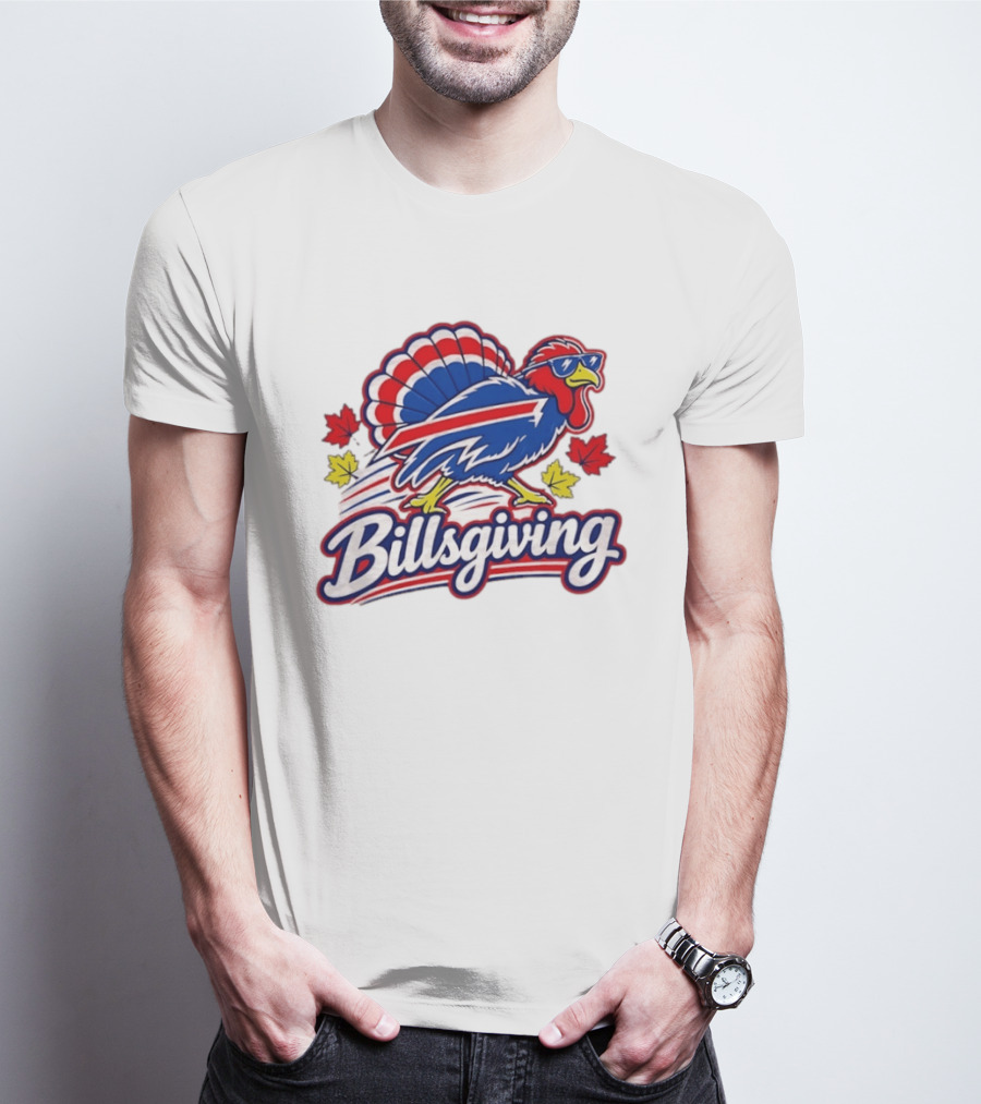 Buffalo Bills Thanksgiving 2026 Turkey Billsgiving Football Celebration T-Shirt