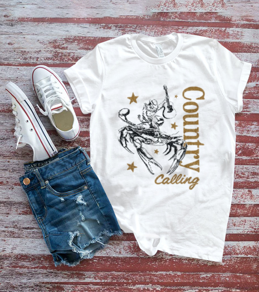 Country Calling Festival 2026 Ocean City Maryland Crab Cowboy Stars T-Shirt