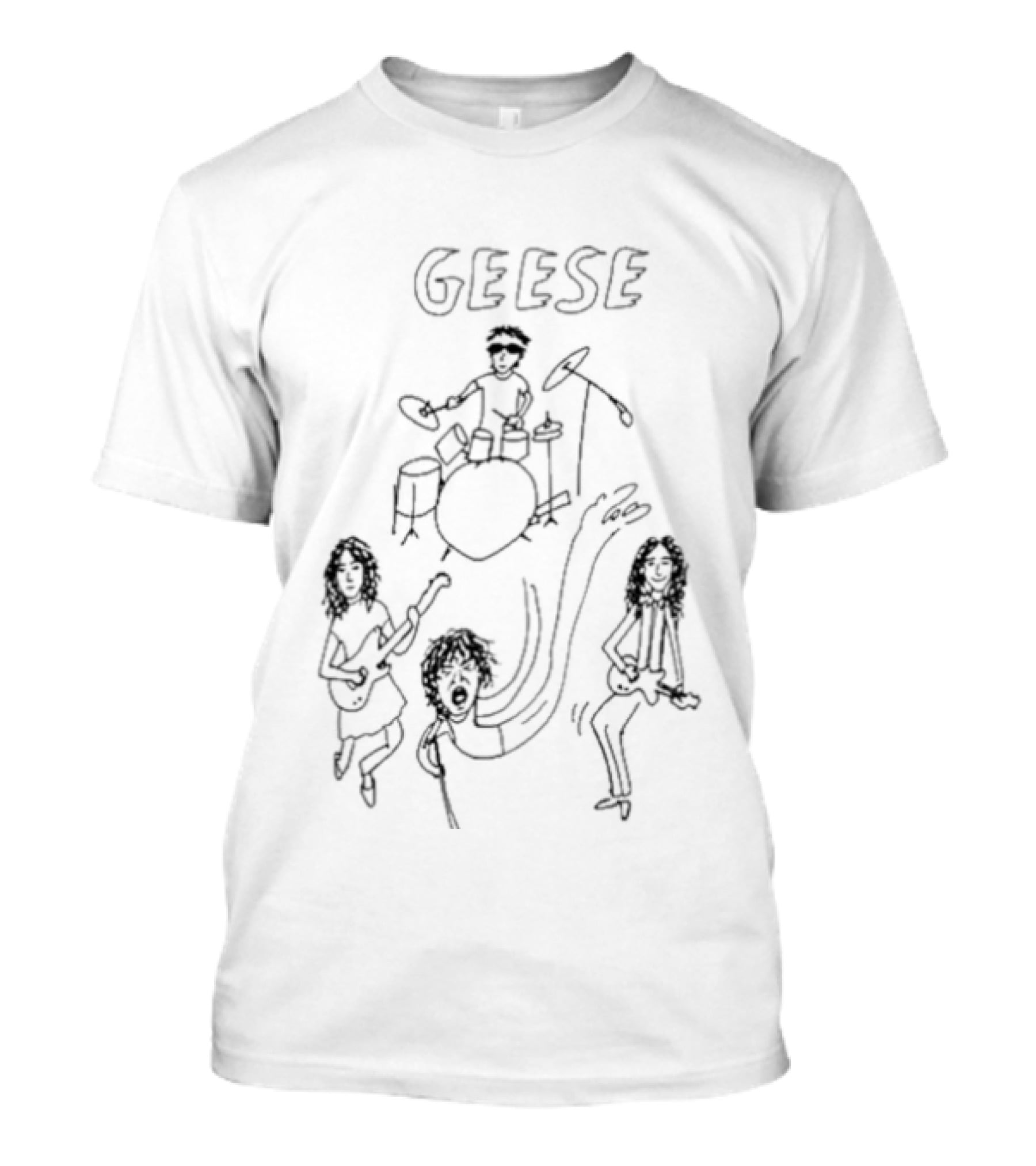 Geese Graham Coxon Blur Band Drumming Scene T-Shirt