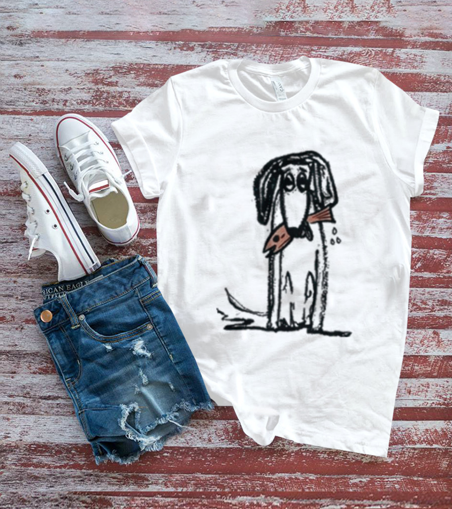 Leftover Salmon Good Dog Fish Band Artful Canine With Fish Collar T-Shirt