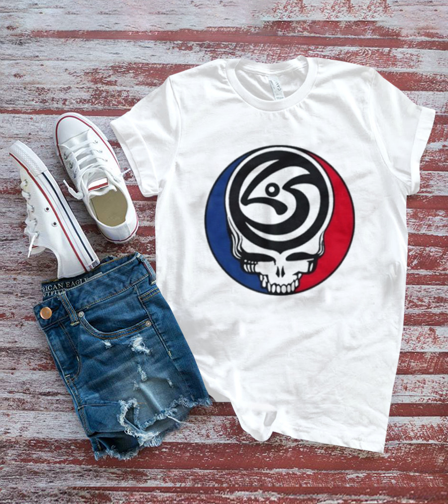Leftover Salmon Grateful Dead Steal Your Face Salmon Garcia's Chicago March 6 8 2026 T-Shirt