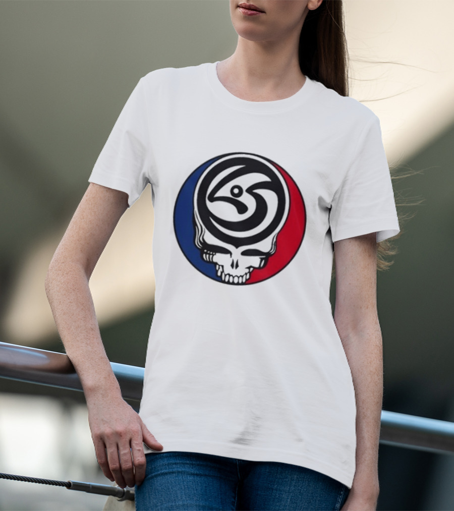 Leftover Salmon Grateful Dead Steal Your Face Salmon Garcia's Chicago March 6 8 2026 T-Shirt