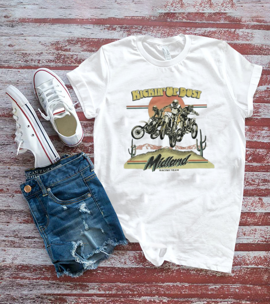 Midland Racing Team Kickin' Up Dust Motorcycle Adventure T-Shirt