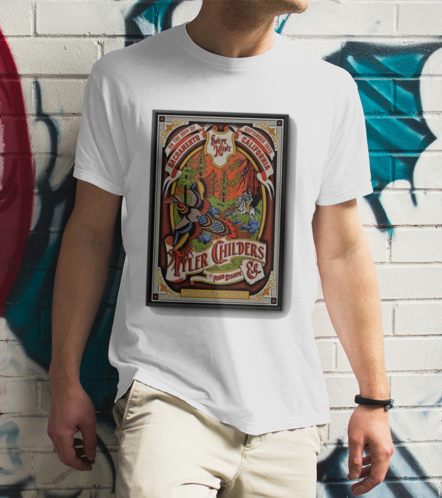Tyler Childers Sacramento Concert September 30 2026 With Sipe Hunt Food Stamps Special Guests Wednesday T-Shirt