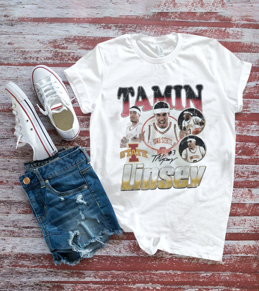 Tamin Lipsey Iowa State Cyclones Basketball No 3 Retro 90s T-Shirt