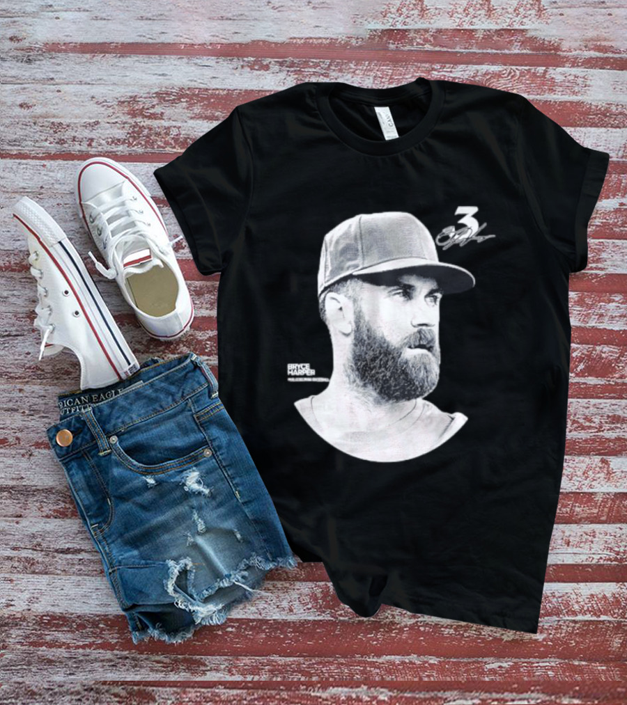 Bryce Harper Philadelphia Phillies Lineage Series 3 Signature T-Shirt