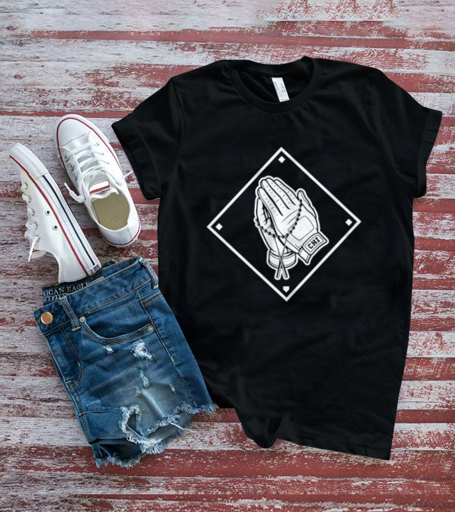 Chicago White Sox Blessed Baseball Pray Hands T-Shirt