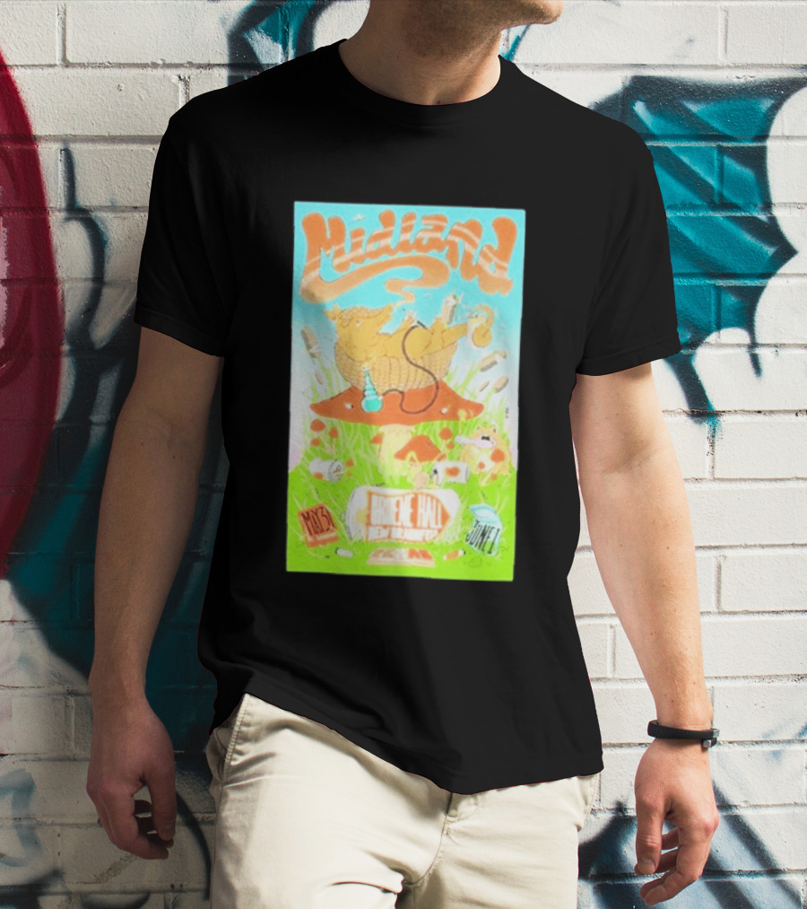 Midland Gruene Hall New Braunfels May 31 June 1 Armadillo On Mushroom T-Shirt