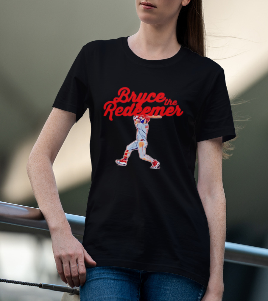Bryce Harper The Redeemer Philadelphia Phillies Baseball T-Shirt