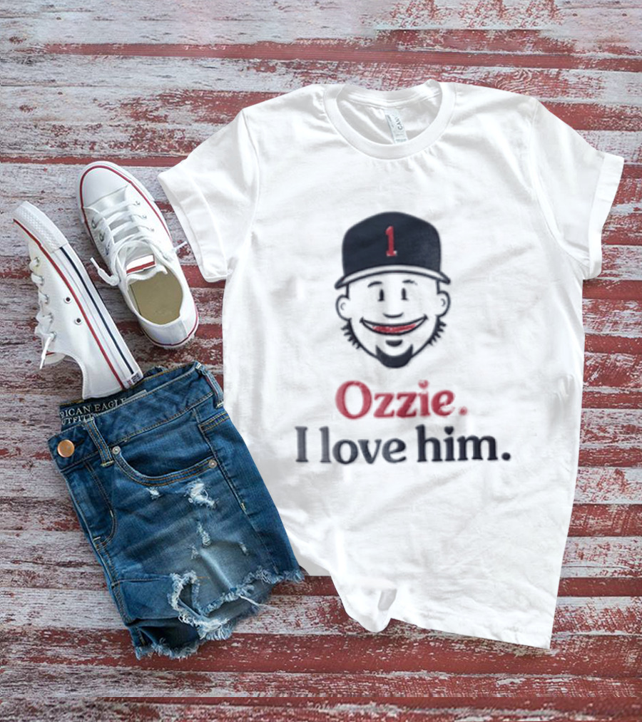 Atlanta Braves Ozzie Albies I Love Him 1 MLB Fan Favorite T-Shirt