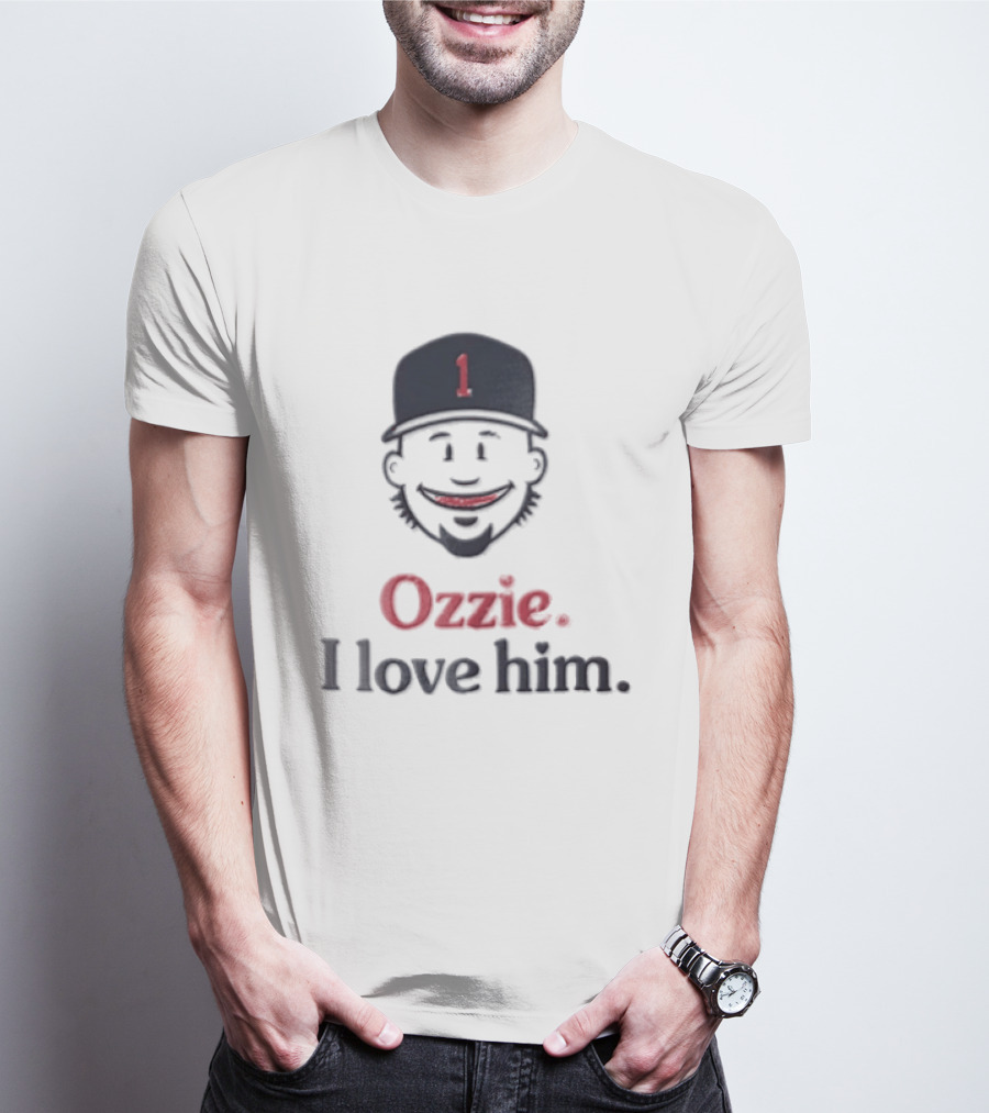 Atlanta Braves Ozzie Albies I Love Him 1 MLB Fan Favorite T-Shirt