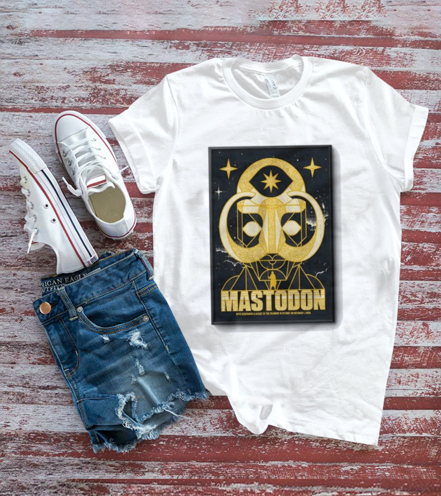 Mastodon The Fillmore Detroit Oct 1 2026 With Deafheaven And Khemmis T-Shirt