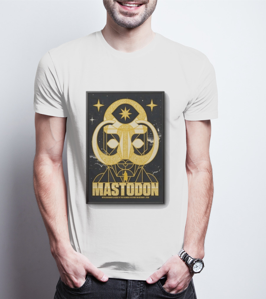 Mastodon The Fillmore Detroit Oct 1 2026 With Deafheaven And Khemmis T-Shirt