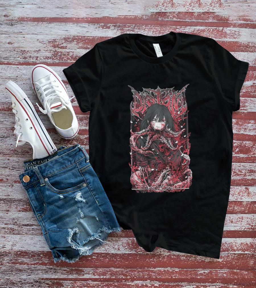 Distant Store Longsleeve Schoolgirl Horror Tentacles T-Shirt