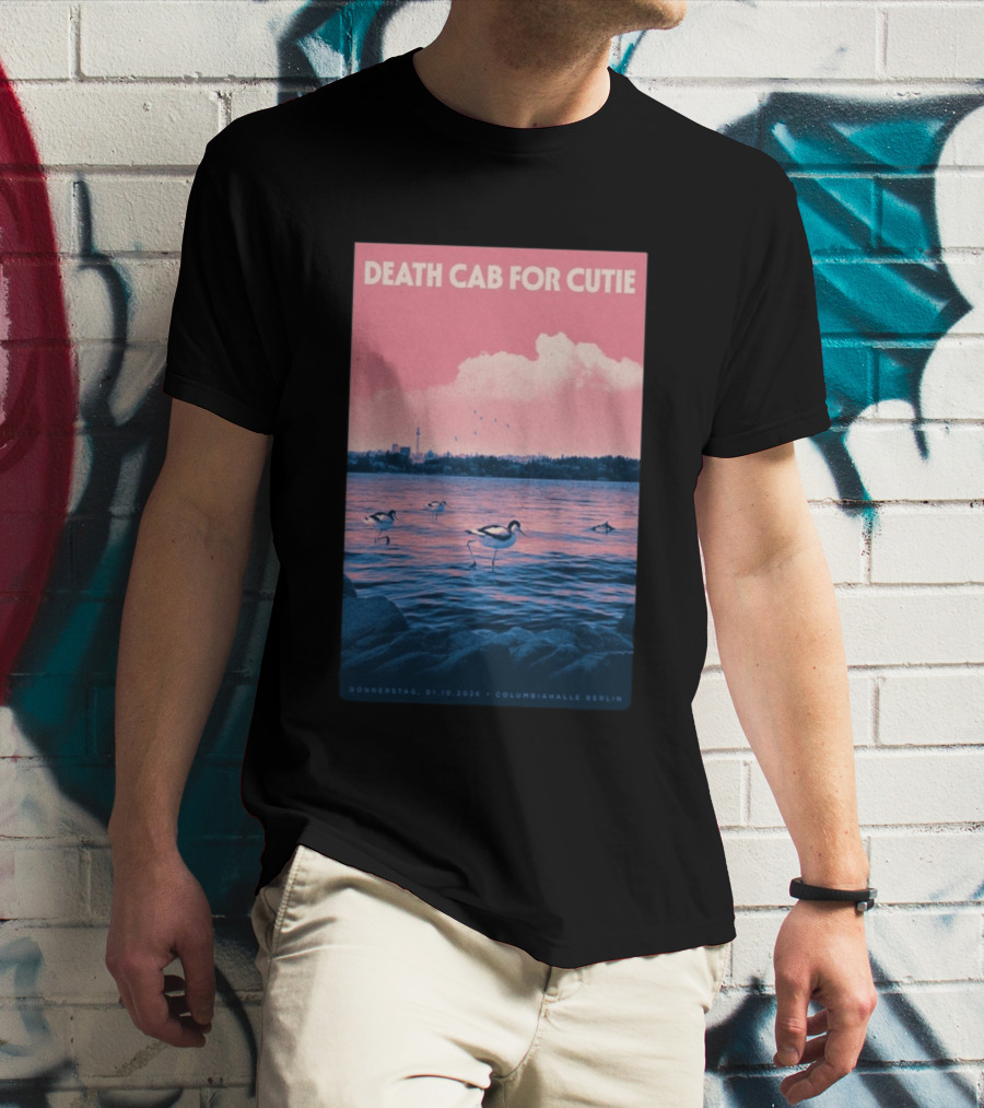 Death Cab For Cutie Columbiahalle Berlin Concert 2026 Donnerstag 01.10 Exclusive T-Shirt