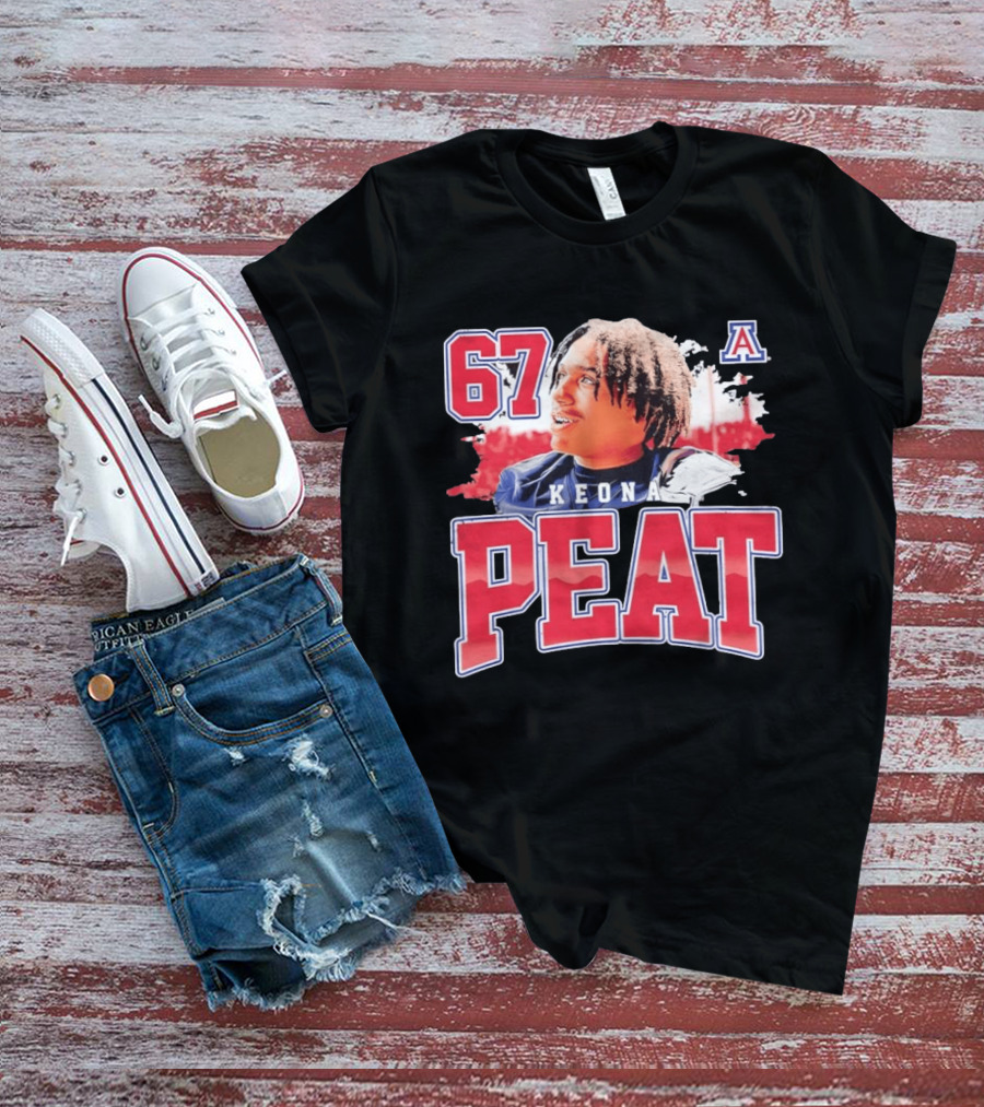 Keona Peat 67 Arizona Wildcats NCAA Football T-Shirt