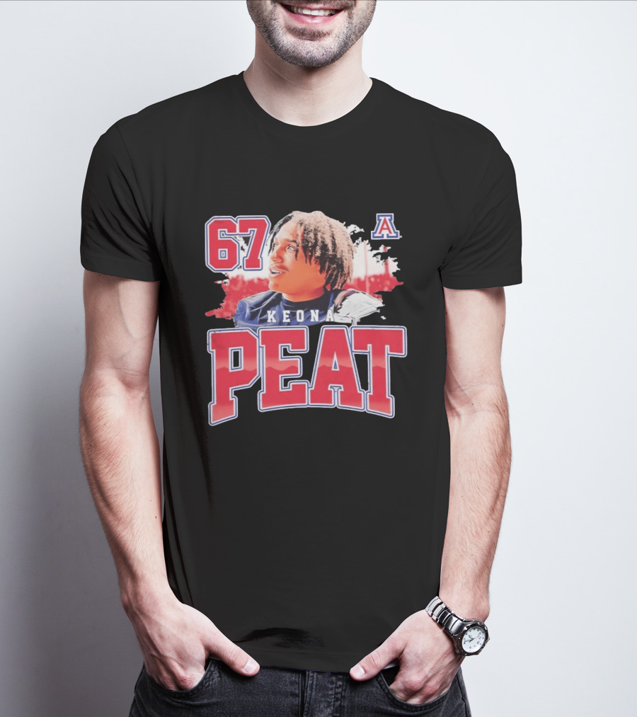 Keona Peat 67 Arizona Wildcats NCAA Football T-Shirt