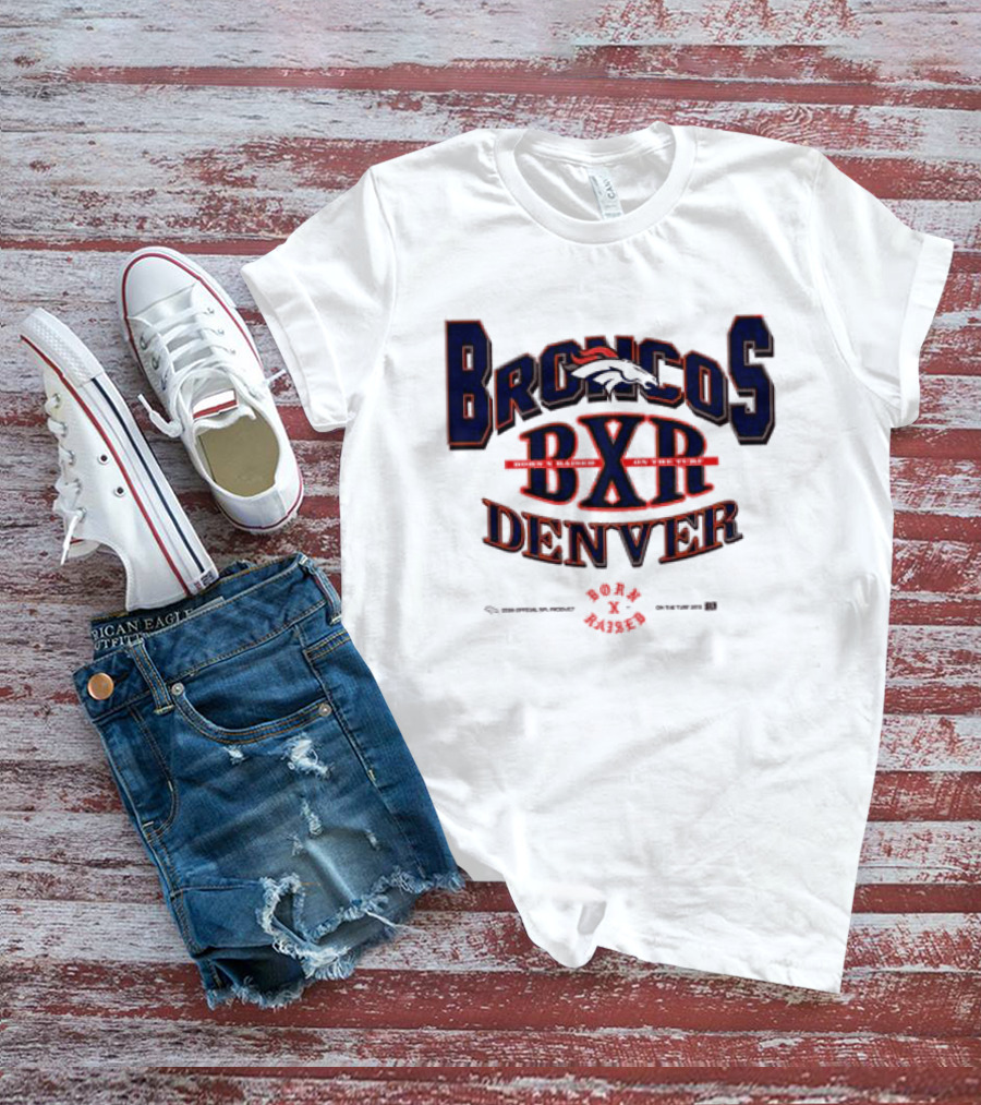 Born X Raised Broncos BXR Denver Collab White T-Shirt