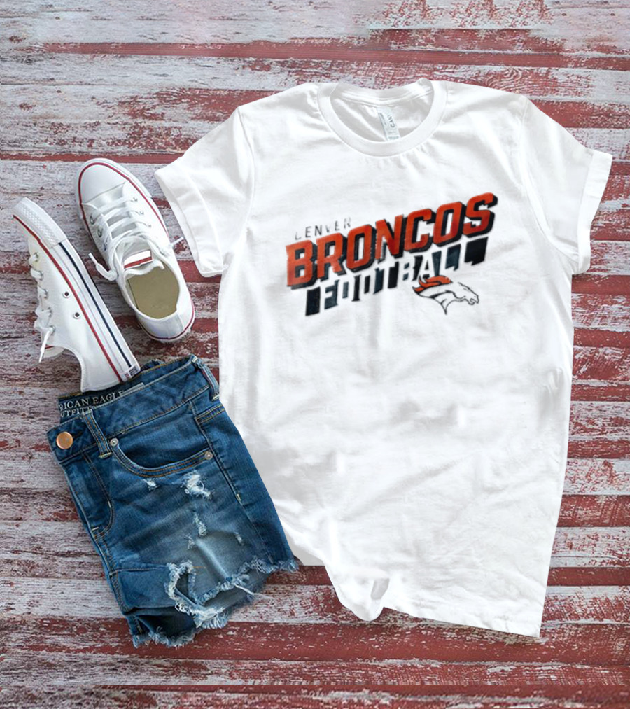 Denver Broncos Team Name NFL Football Broncos T-Shirt