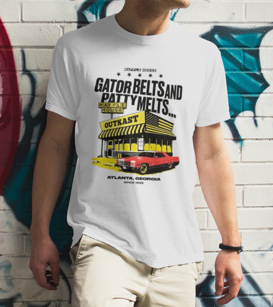 Gator Belts And Patty Melts Outkast Waffle House Atlanta Georgia 1995 T-Shirt