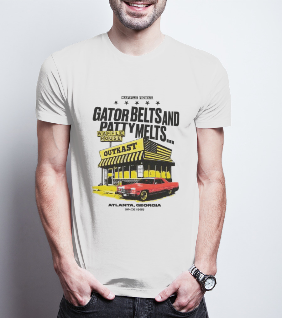 Gator Belts And Patty Melts Outkast Waffle House Atlanta Georgia 1995 T-Shirt
