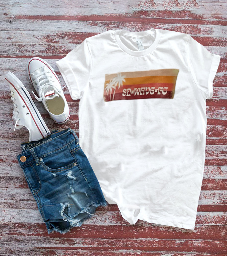 San Diego Wave FC Palm Trees Sunset SA Wave FC T-Shirt