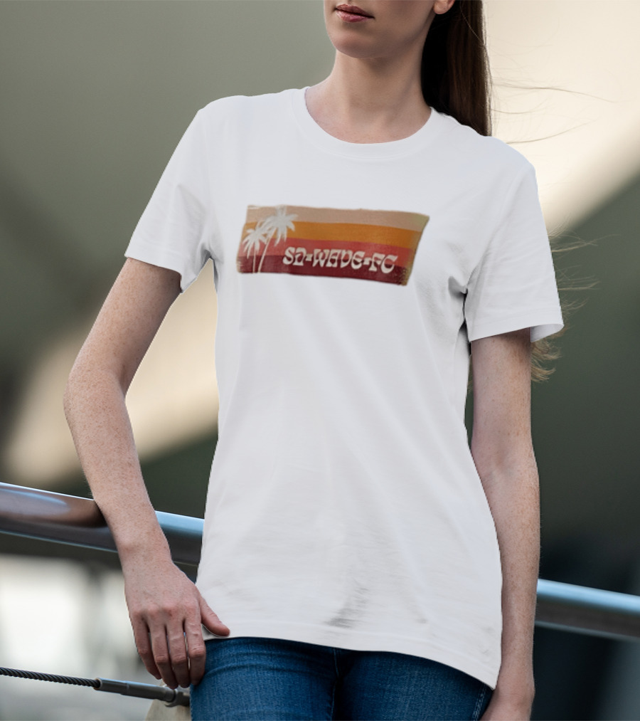 San Diego Wave FC Palm Trees Sunset SA Wave FC T-Shirt
