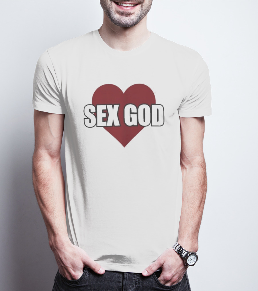 Sex God Heart Red T-Shirt