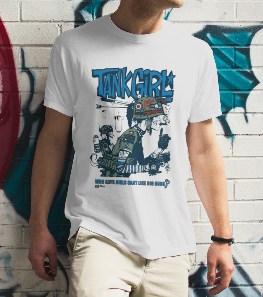 Tank Girl Charlie Don't Surf Who Says Girls Can't Like Big Guns T-Shirt