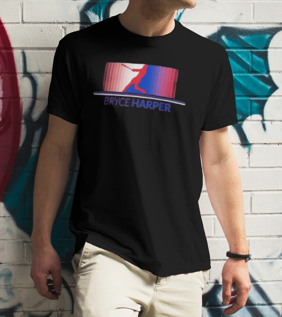 Bryce Harper Philadelphia Phillies Solo Stripe MLB Batter T-Shirt