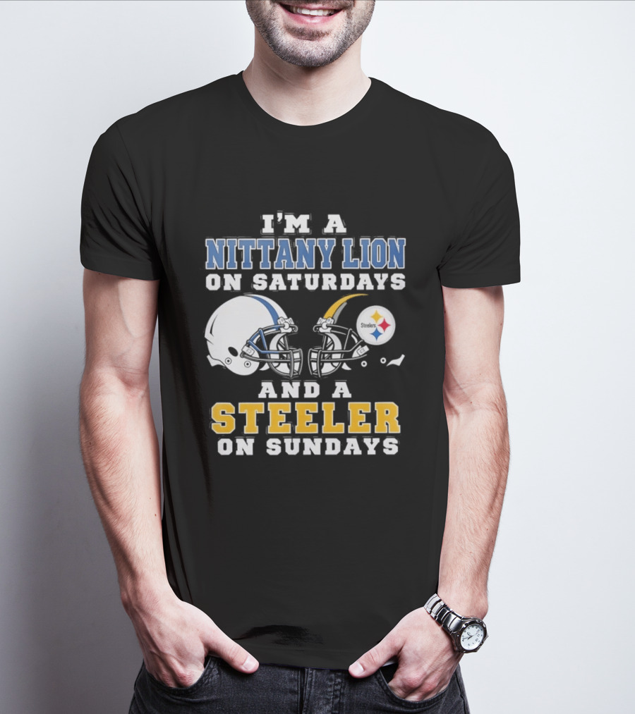 Nittany Lion Saturdays Steeler Sundays Football Fan Gear T-Shirt
