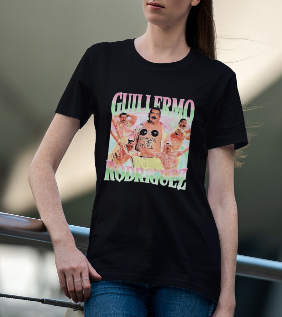 Guillermo Rodriguez Dancing 4 The People Vibrant Pose Collage T-Shirt