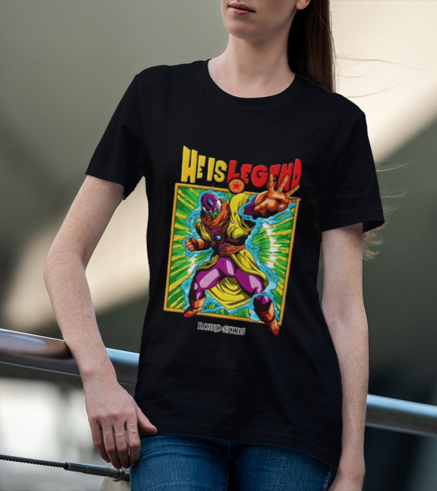 He Is Legend Lord Slug Anime Character Power Pose T-Shirt
