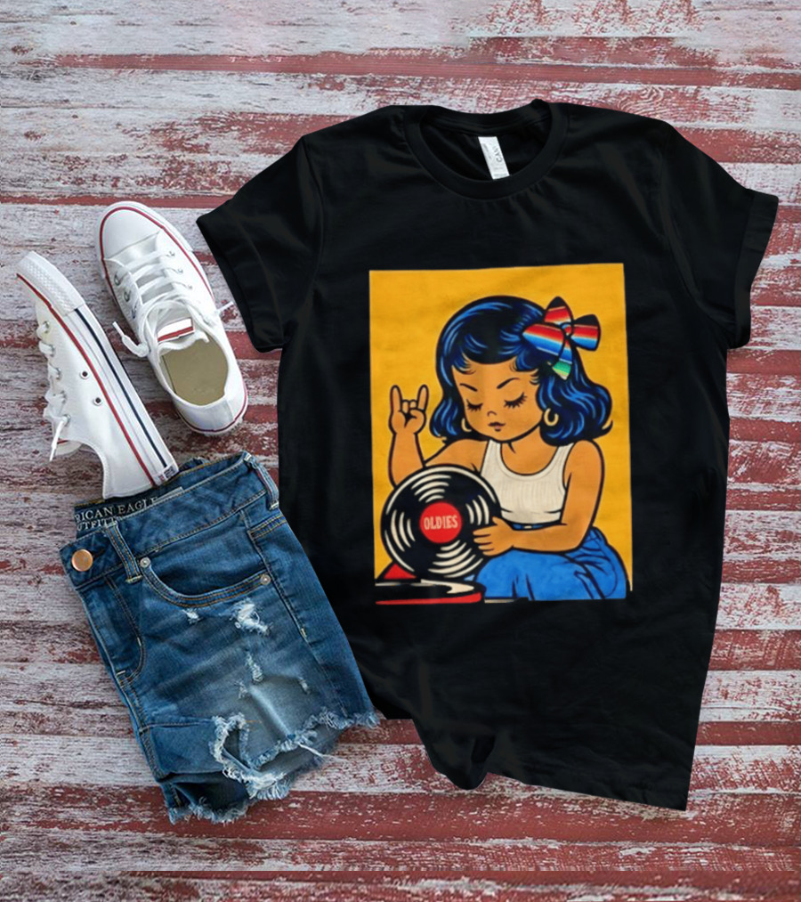 Oldies Lil Chingona Halloween 2026 Retro Record T-Shirt