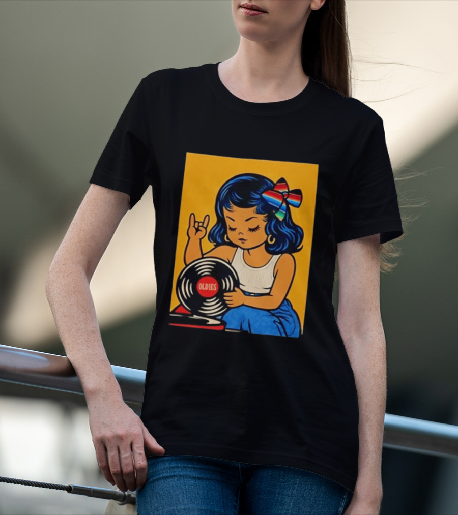 Oldies Lil Chingona Halloween 2026 Retro Record T-Shirt
