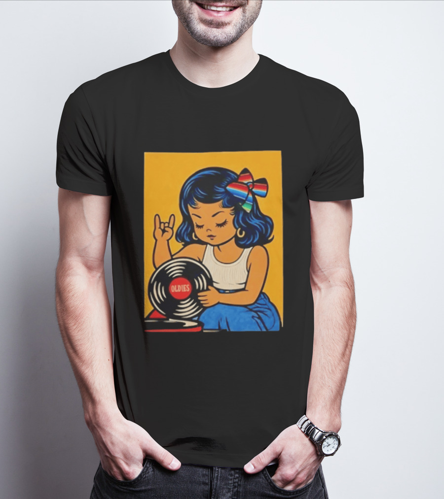 Oldies Lil Chingona Halloween 2026 Retro Record T-Shirt