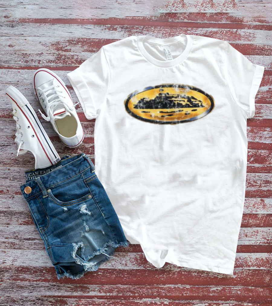 Corteiz Store Corroded Island Yellow Oval T-Shirt