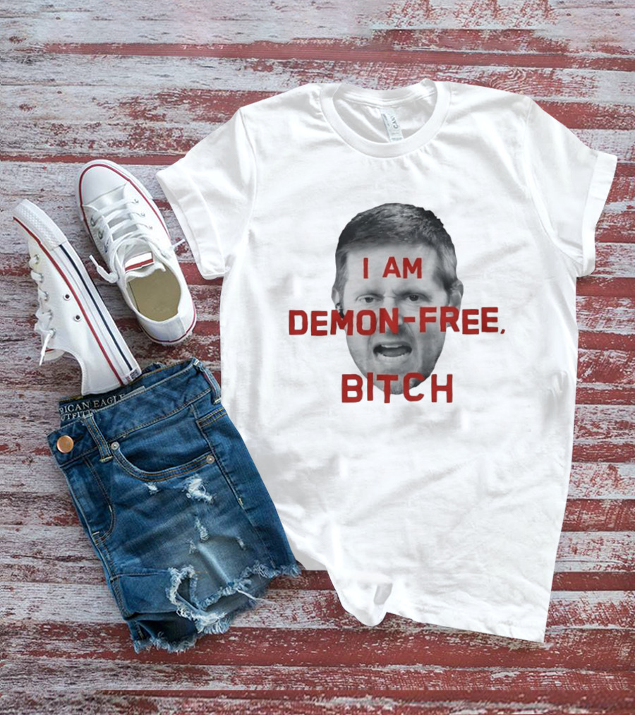 I AM DEMON FREE BITCH Face T-Shirt