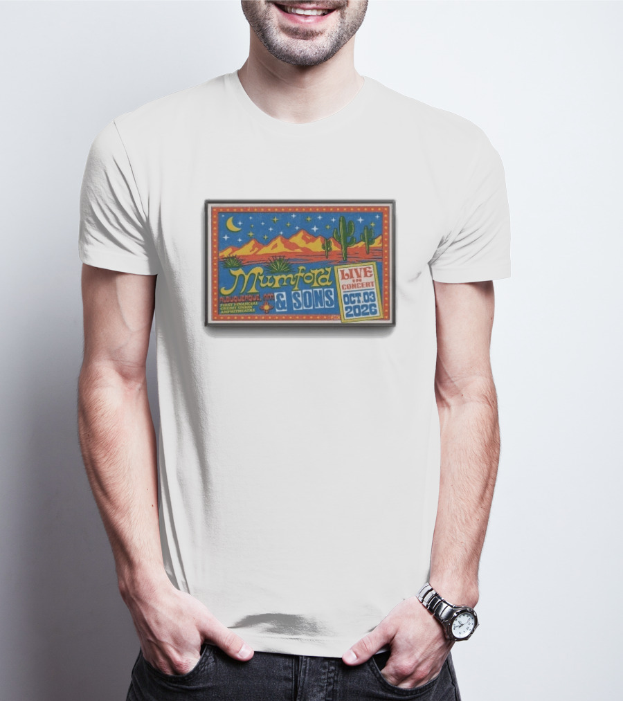 Original Mumford And Sons Live In Concert October 3 2026 Albuquerque NM T-Shirt