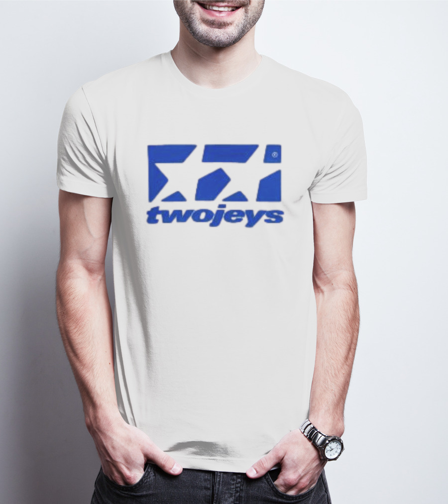 Twojeys Store Framed Blue Geometric T-Shirt