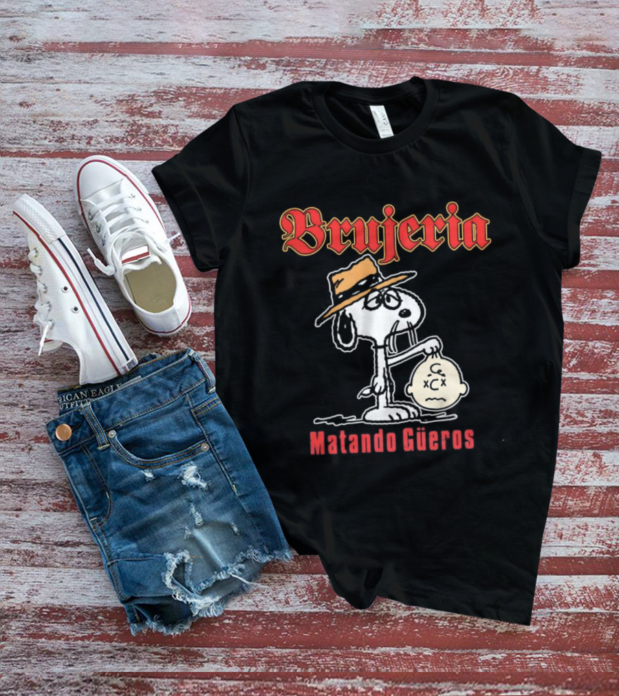 Brujeria Matando Güeros Snoopy Bootleg Metal Band Hat T-Shirt
