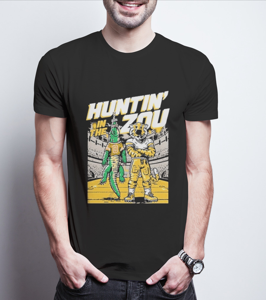 Huntin' In The Zou Mizzou Tigers Vs Florida Gators Stadium Showdown T-Shirt