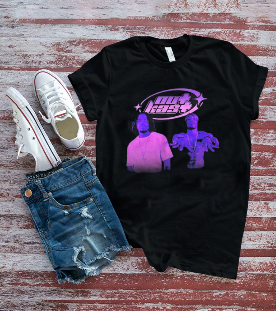 Outkast Big Boi André 3000 Purple Style Iconic Duo T-Shirt