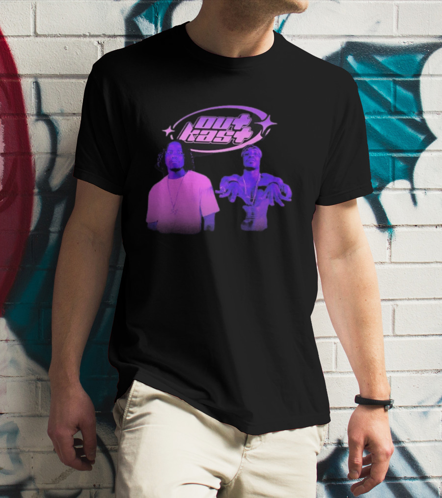 Outkast Big Boi André 3000 Purple Style Iconic Duo T-Shirt