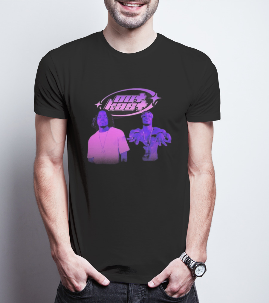 Outkast Big Boi André 3000 Purple Style Iconic Duo T-Shirt