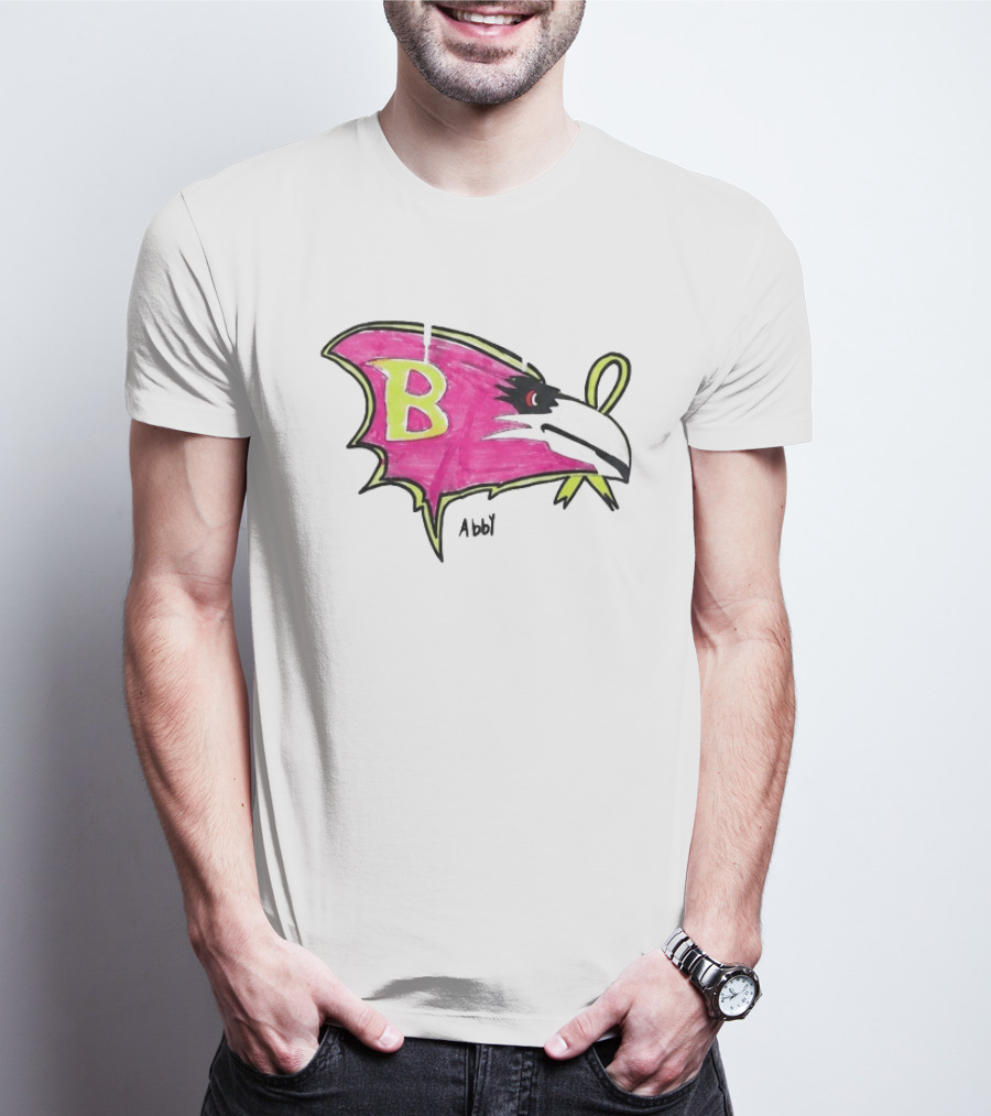 Baltimore Ravens Pink Ribbon Abby B T-Shirt