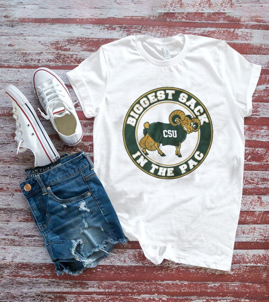 Colorado State Rams CSU Biggest Sack In The PAC Bold Ram T-Shirt