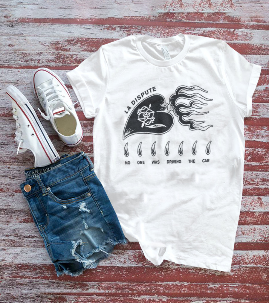 La Dispute Burning Heart Orchid Flame Crying T-Shirt