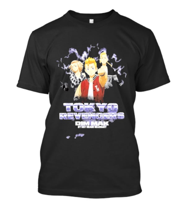 Tokyo Revengers Dim Mak By Any Means Necessary Trio Lighting T-Shirt